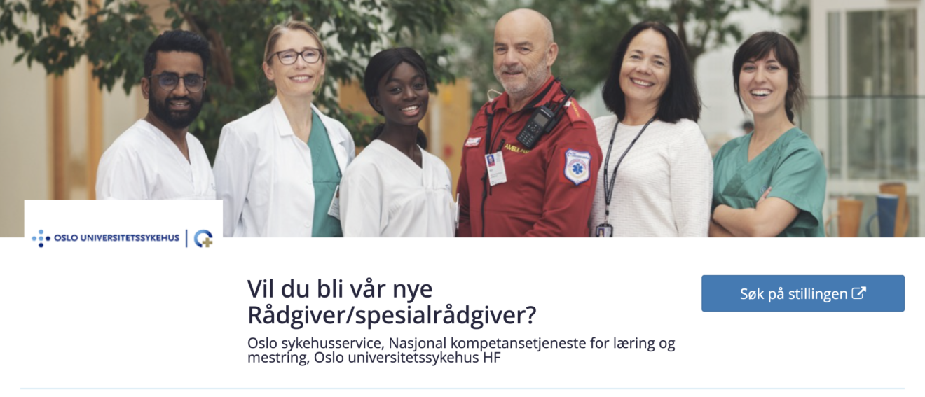 Stilling ledig som rådgiver/spesialrådgiver